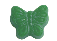 Butterfly shaped candle dye called Flutter Dyes