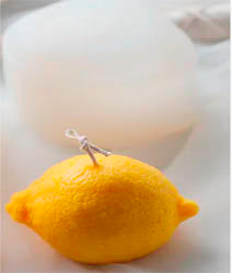 Lemon on Side Silicone Mold - New! - Candle Cocoon, LLC