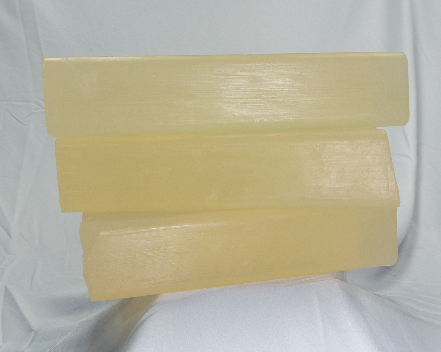 Organic Oil Soap Base 3 Large Blocks on White Background Bulk Stock