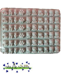 Small Lucky Cat, Hippo, Gummy Bear, Lion and Paw Prints Mold Sheet - Candle Cocoon, LLC