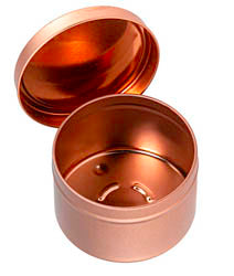 Rose Gold Round Tin 4oz, 6oz, 8oz, 12oz - AFFILIATED - Candle Cocoon, LLC