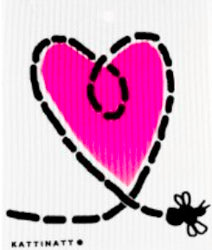 Wash Towel - Heart/Bee - Candle Cocoon, LLC