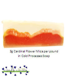 Cardinal Flower Red Mica - Powder Colorant - Melt and Pour Soap, Cold  Process