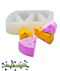 Cheese Wedges Silicone Mold - Candle Cocoon, LLC