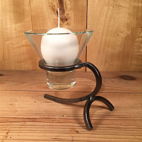 Danish Iron - Sling Back One Cup Holder - Candle Cocoon, LLC