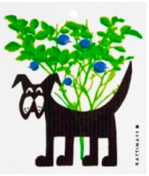 Wash Towel - Dog/Blueberries - Candle Cocoon, LLC