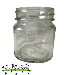 8oz Square Mason - Clear - Candle Cocoon, LLC