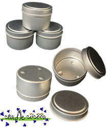 3oz empty candle tin with lid