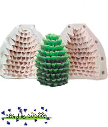 Pine Cone Mold 2-part - Silicone