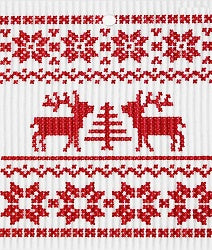 Wash Towel - Red Reindeer* - Candle Cocoon, LLC