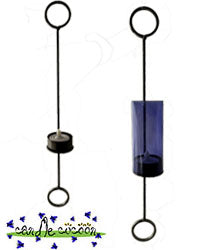 Danish Iron - Tealight Hurricane Sconce - Candle Cocoon, LLC