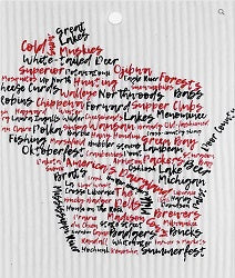 Wash Towel - Wisconsin Red/Black - Candle Cocoon, LLC