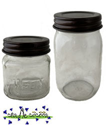 Mason Jar Lid in Oil Rubbed Bronze Lid - Candle Cocoon, LLC