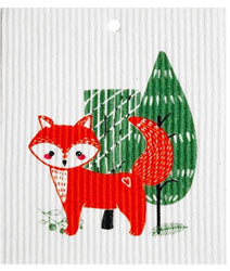 Wash Towel - Fox and Trees - Candle Cocoon, LLC