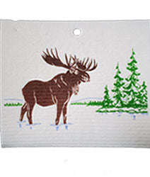 Wash Towel - Moose/Lake/Trees - Candle Cocoon, LLC