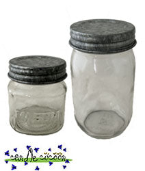 Mason Jar Lid in Flower Galvanized - Candle Cocoon, LLC