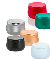 6 colors of Bubble Candle Tins