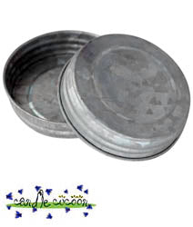 Galvanized Reproduction heavy duty silver candle lid