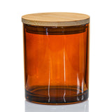 Amber Candle Jar With Bamboo Lid 14.5oz  - AFFILIATED
