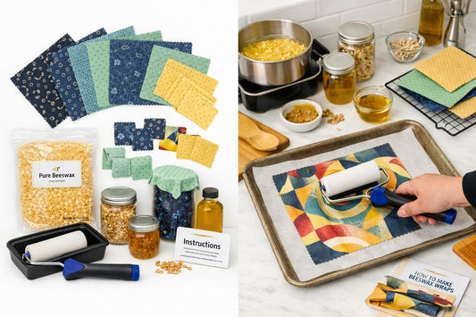 Premium Beeswax Wrap Kit – Make 10+ Reusable Food Wraps