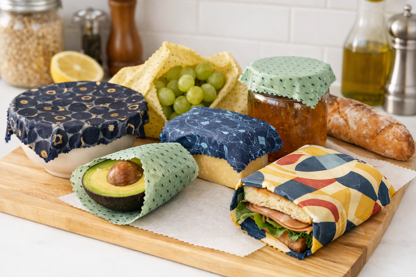 Premium Beeswax Wrap Kit – Make 10+ Reusable Food Wraps