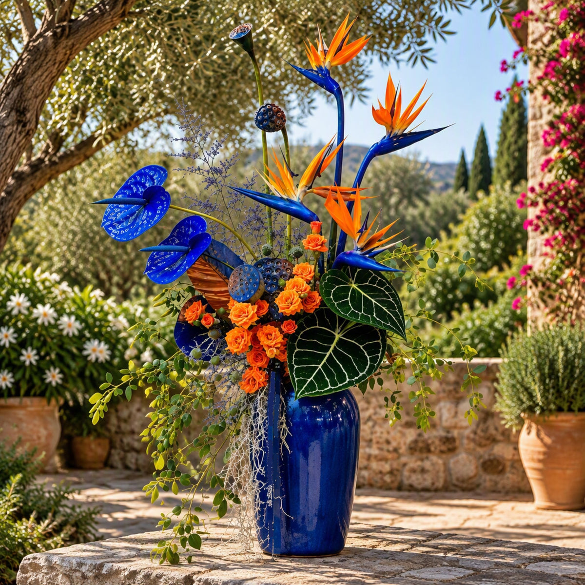 Bird of Paradise Arrangement to give the feel for the fragrance oil.