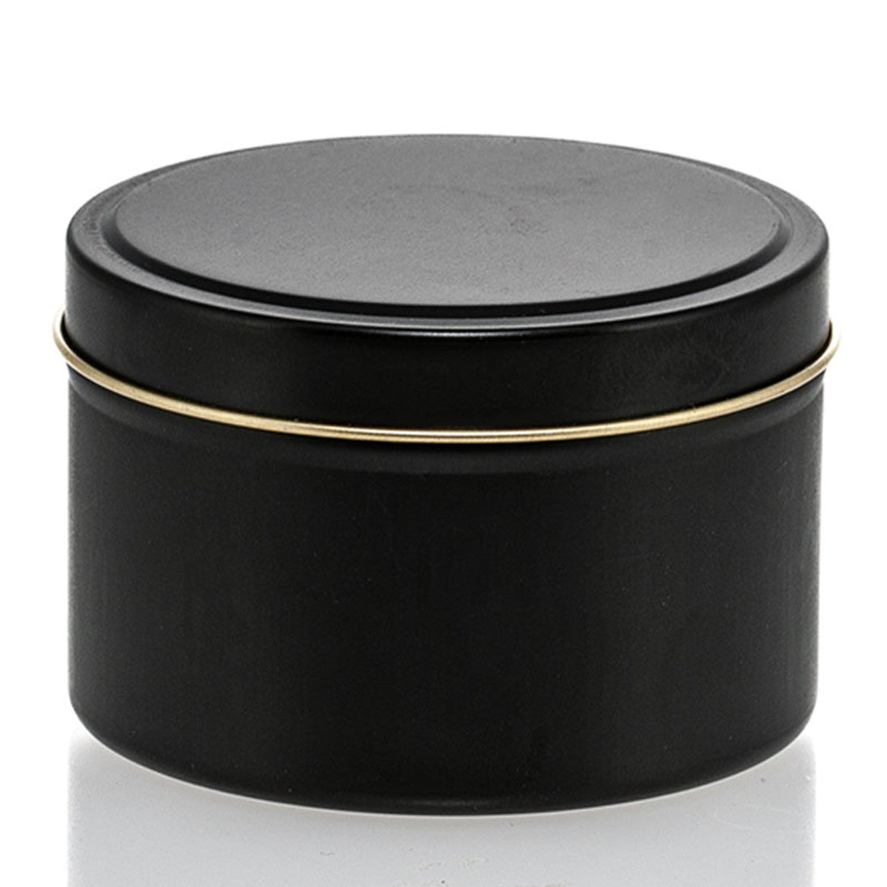 Black Round Tin 4oz, 6oz, 8oz, 12oz  - AFFILIATED