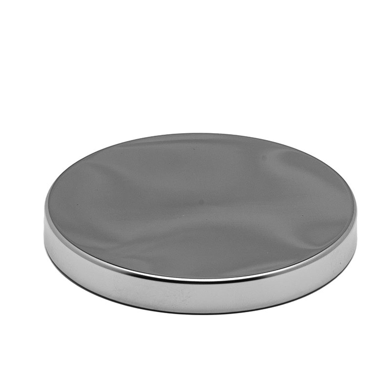 Chrome Metal Large Candle Jar Lid