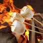 Three marshmallows on sticks over a campfire to represent the fragrance oil Gooey Marshmallow