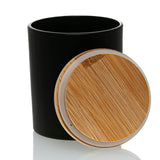 Matte Black Candle Jar With Bamboo Lid 14.5oz  - AFFILIATED