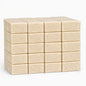 40 wrapped creamy colored oatmeal melt and pour soap base pieces