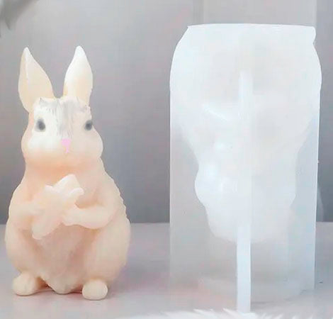 Rabbit Holding Corn Silicone Mold - Coming Soon!