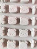 Tiny Shapes Mold with Bunny, Carrot, Bow Tie, Pig, Cat, Star, Apple, Flower, Heart - NEW!