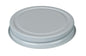 White 70/400 lined metal lid