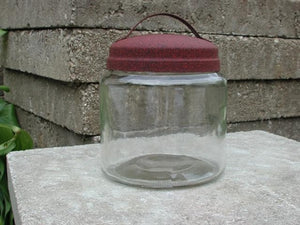 16oz Apothecary Jar with Rustic Handle Lid - candle-cocoon