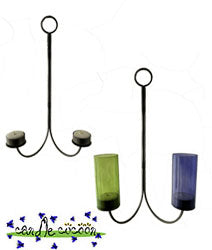 Danish Iron - Tealight Sconce 2 Hurricane