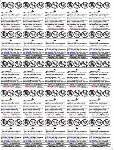 Warning Labels - Custom A and B.