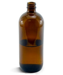 Amber Glass Bottles - 16oz - candle-cocoon