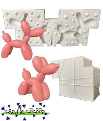 balloon dog mold and soap figure