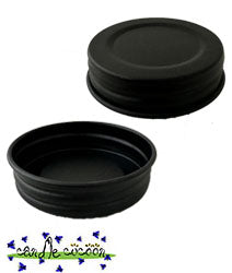 Mason Jar Lid in Midnight Black