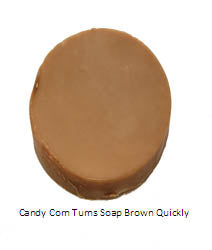 Candy Corn Fragrance Oil Turns Soap Brown