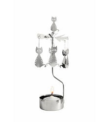 Rotary Candle Holder - Dodgy Cat