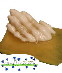 Hand Coming Out of the Void Mold - candle-cocoon