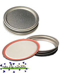 Silver Canning Jar Lid