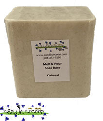 White Oatmeal Melt and Pour Soap Base Single Wrapped Pound