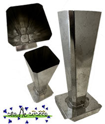 Pyramid with Flat Corners - Tin Plated Metal Molds