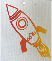Wash Towel - Rocket Ship
