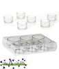 Clear Glass Tealight Holders (6pcs)