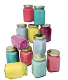 Victorian Jars filled with candles for soy wax candle making kit