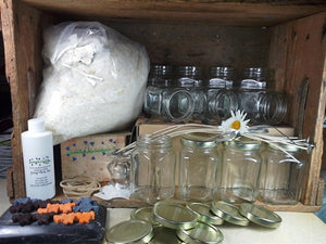 Soy Wax Candle Making Kit with Victorian Jars